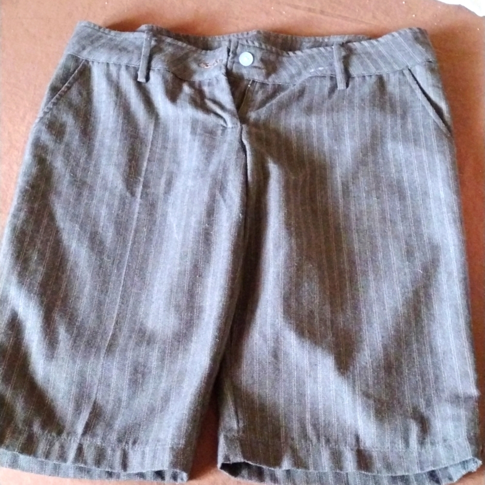 Brown Charlotte Russe striped shorts